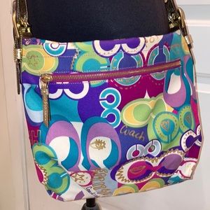 Colorful Coach Poppy Crossbody/Shoulder Bag